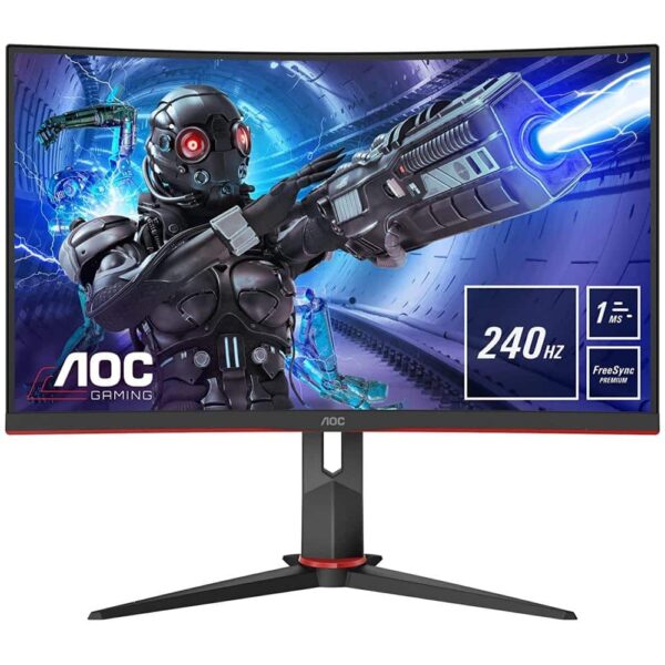 gaming monitor aoc fullhd curved led backlit