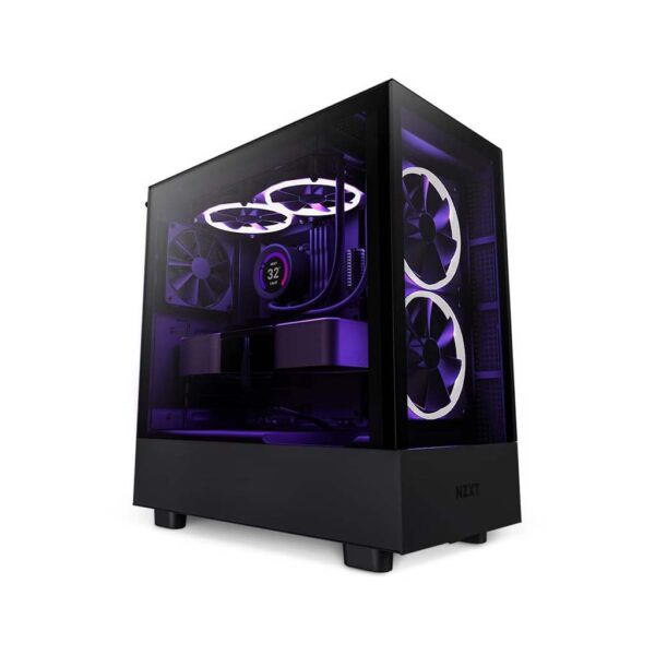 gaming kukiste nzxt h5 elite rgb so kontroler crno