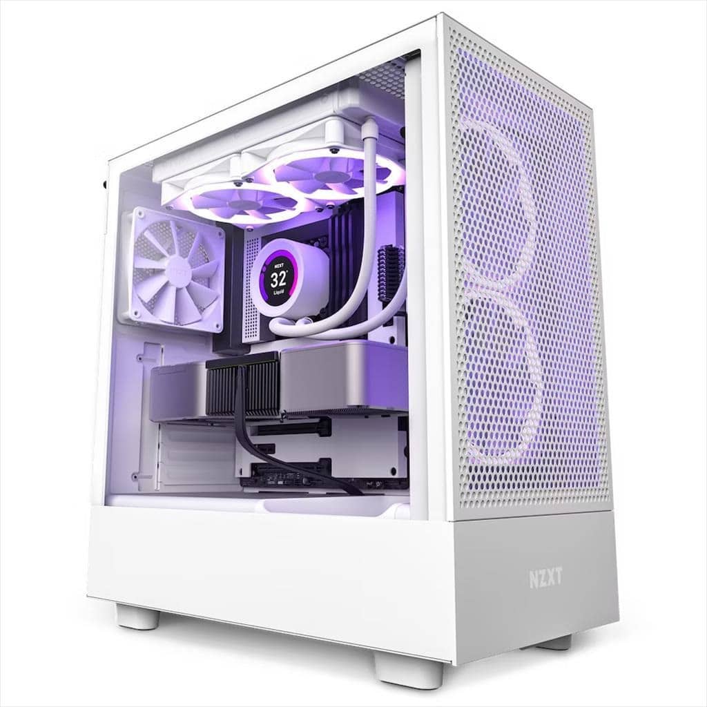 nzxt h5 flow with maximum cooling potential white