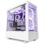 gaming case nzxt h5 elite with built-in rgb lighting