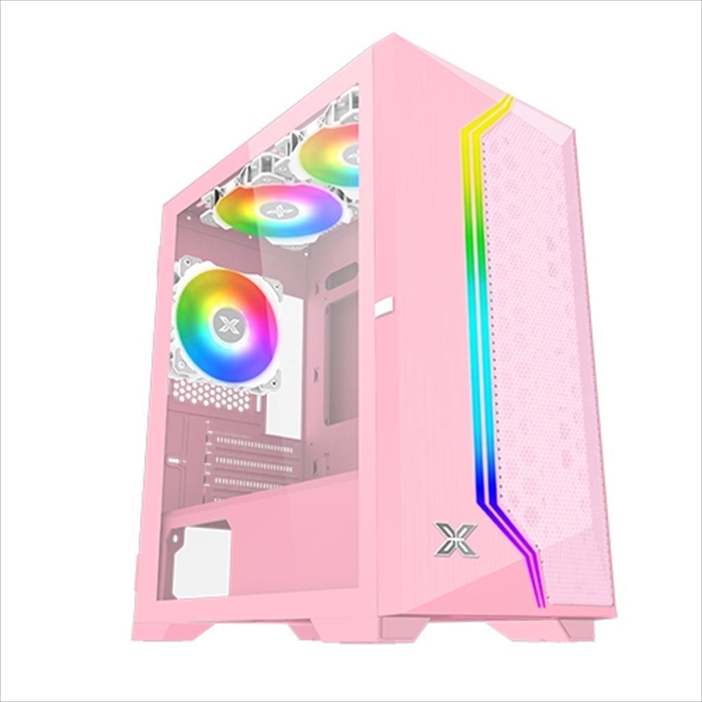 gaming case xigmatek with rgb strip in front