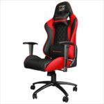 gaming chair black and red with armrests