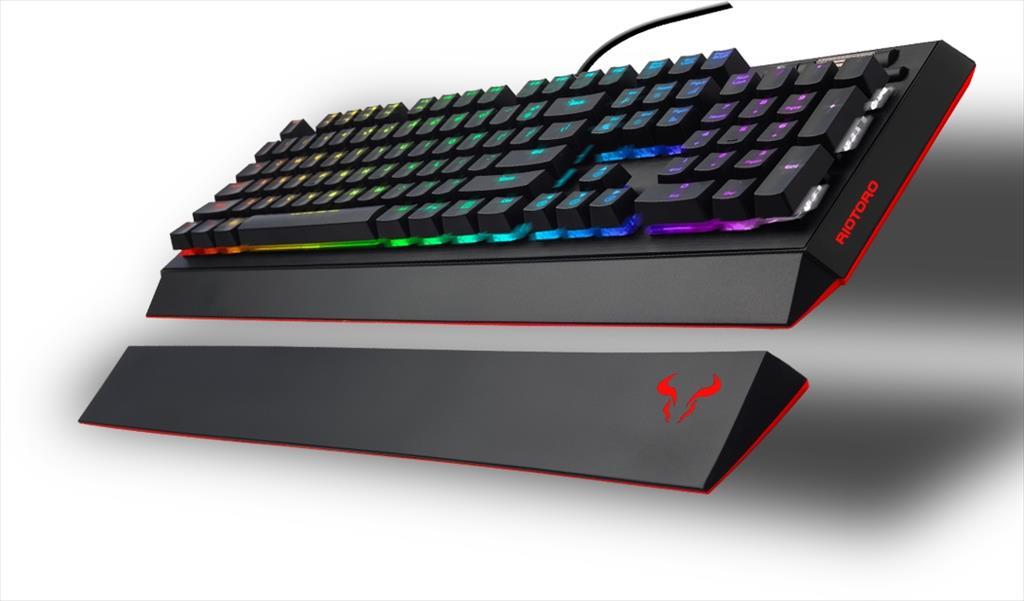 gaming tastatura mehanicka riotoro ghostwriter with rgb lighting