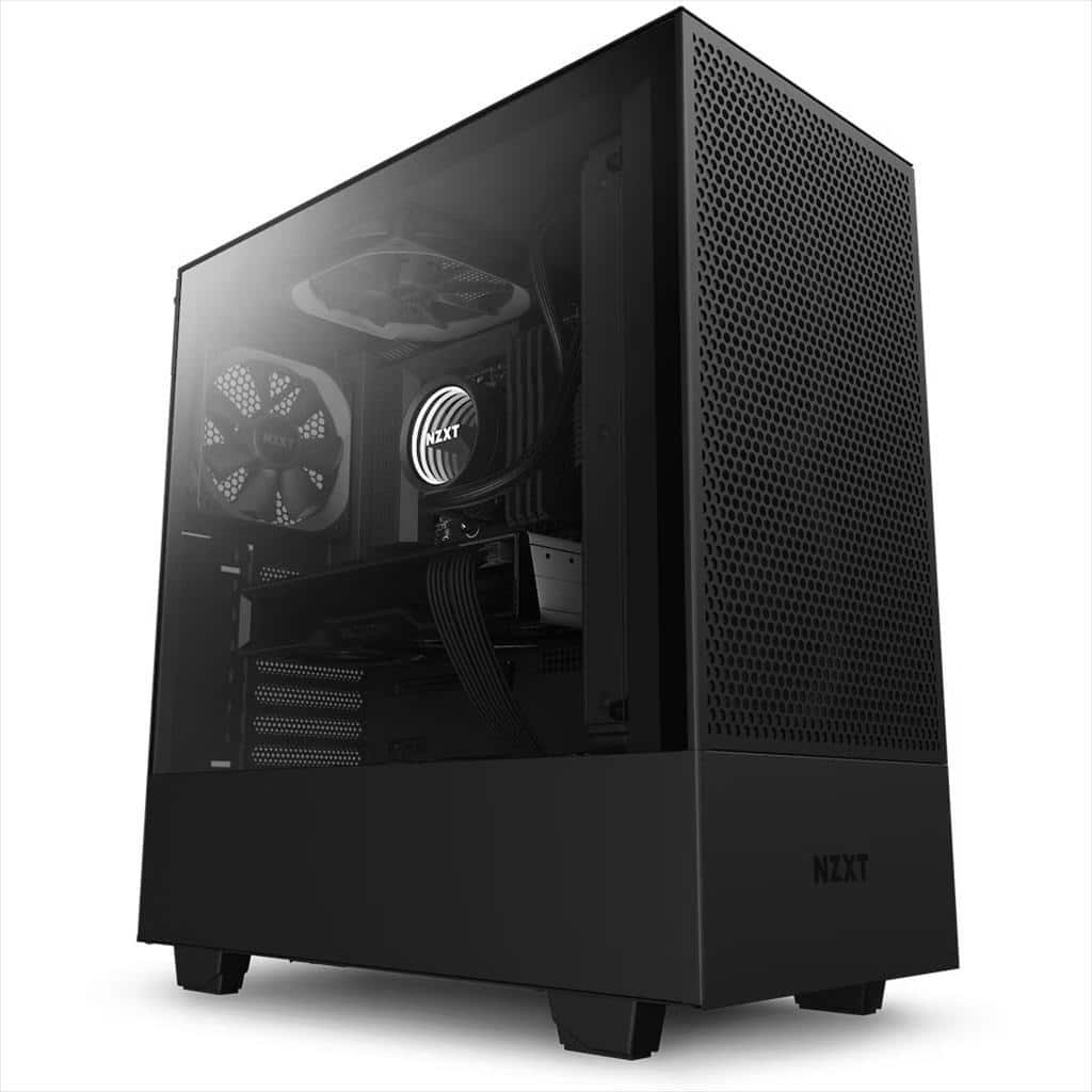 gaming case nzxt h510 with multiple fan filters