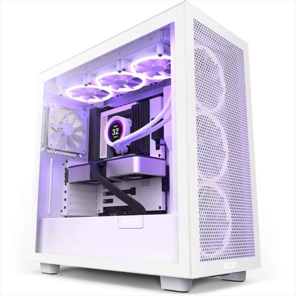 gaming kukiste nzxt h7 flow with rgb lighting