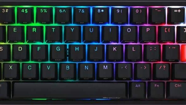 gaming keyboard mechanical ducky with rgb lighting