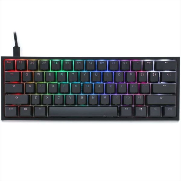 gaming keyboard mechanical ducky with rgb lighting