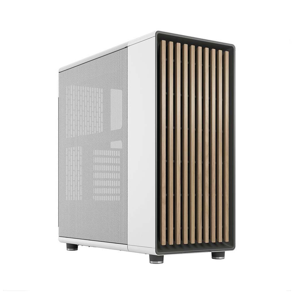 gaming kukiste fractal atx mid-tower north with front wood panel