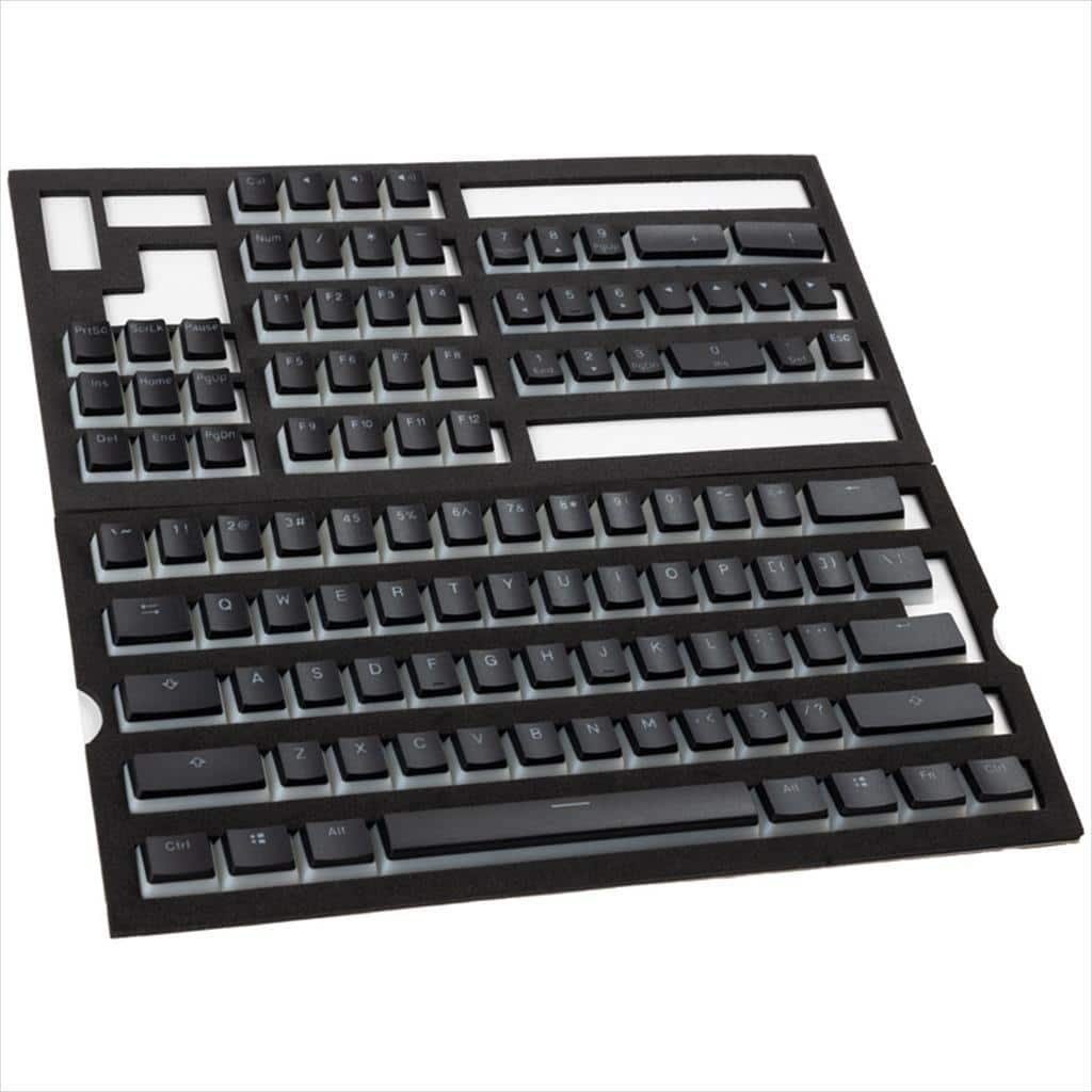 keyboard mechanical keycaps ducky pudding black