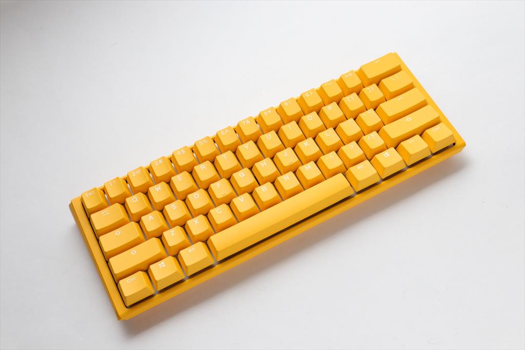 gaming keyboard mechanical ducky one 3 mini rgb 60% yellow