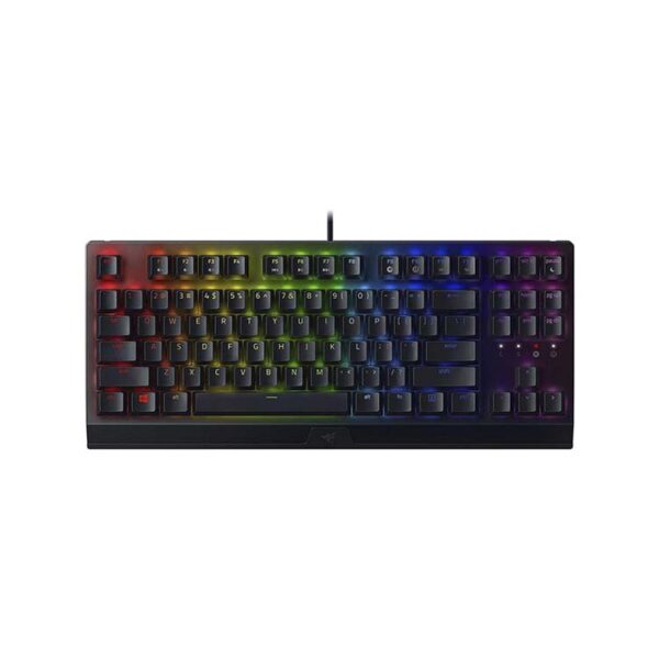 gaming keyboard razer blackwidow with rgb lighting