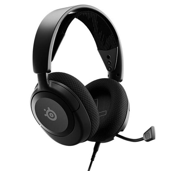 gaming headphones steelseries arctis on all platform with noice cancelling black