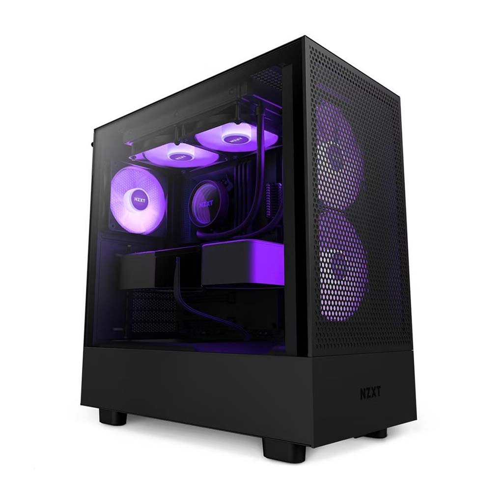 gaming kukiste nzxt h5 flow rgb crno