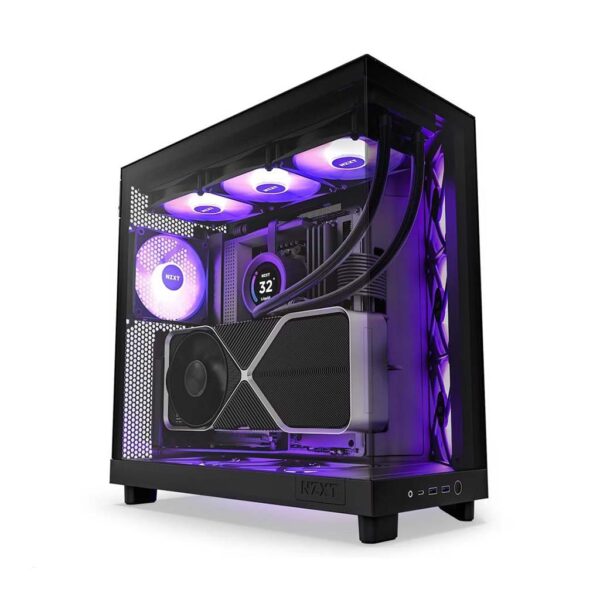 gaming kukiste nzxt h6 flow rgb crno