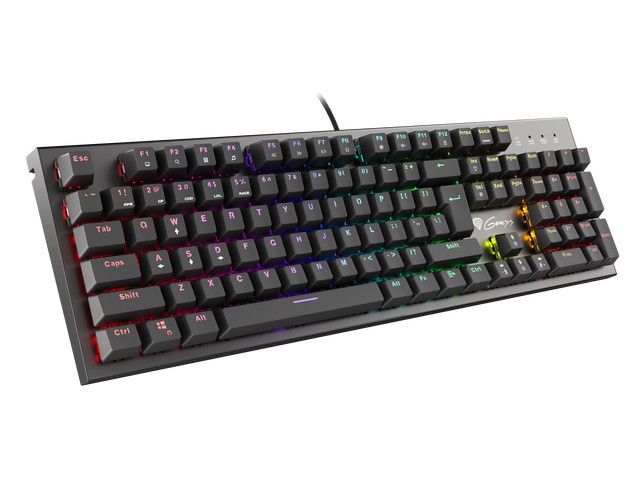 gaming keyboard genesis mechanical with brown switch and rgb backlight