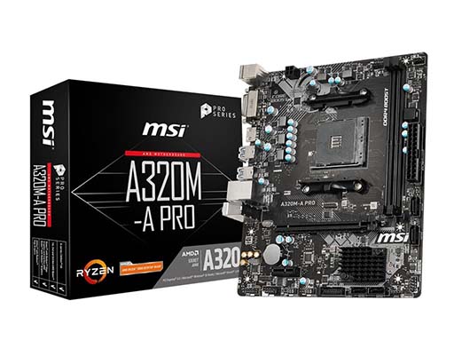 motherboard a320m-a pro MSI with 3200Mhz