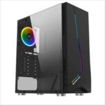 gaming computer case xigmatek atx mid-tower eros rgb black