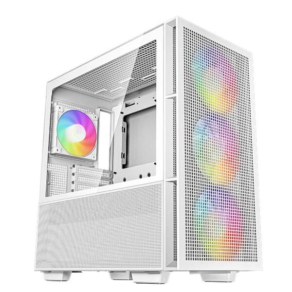 gaming computer case atx e-atx midi tower deepcool ck500 white