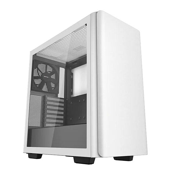 gaming computer case atx e-atx midi tower deepcool ck500 white 2