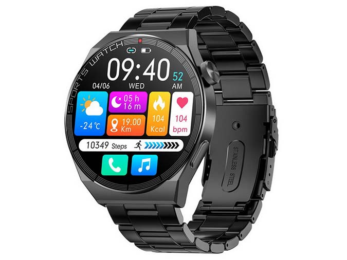 smartwatch trevi interactive watch with smartphone phone calls double bracelet and full touch display