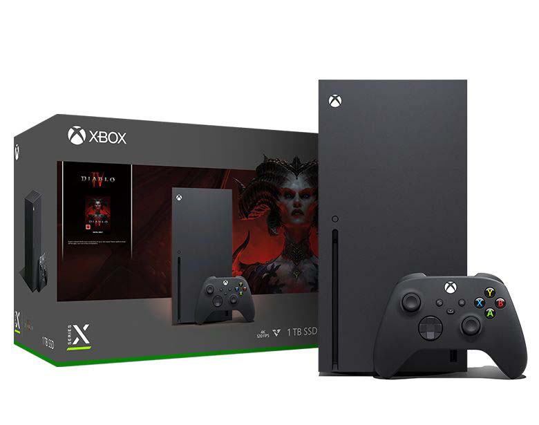 gaming console xbox series x with 1 TB space and high speed and performance