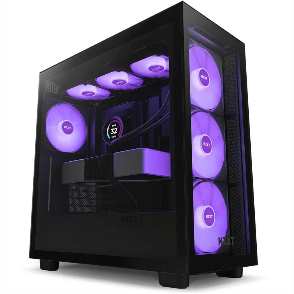 nzxt case atx mid-tower h7 elite rgb matte black