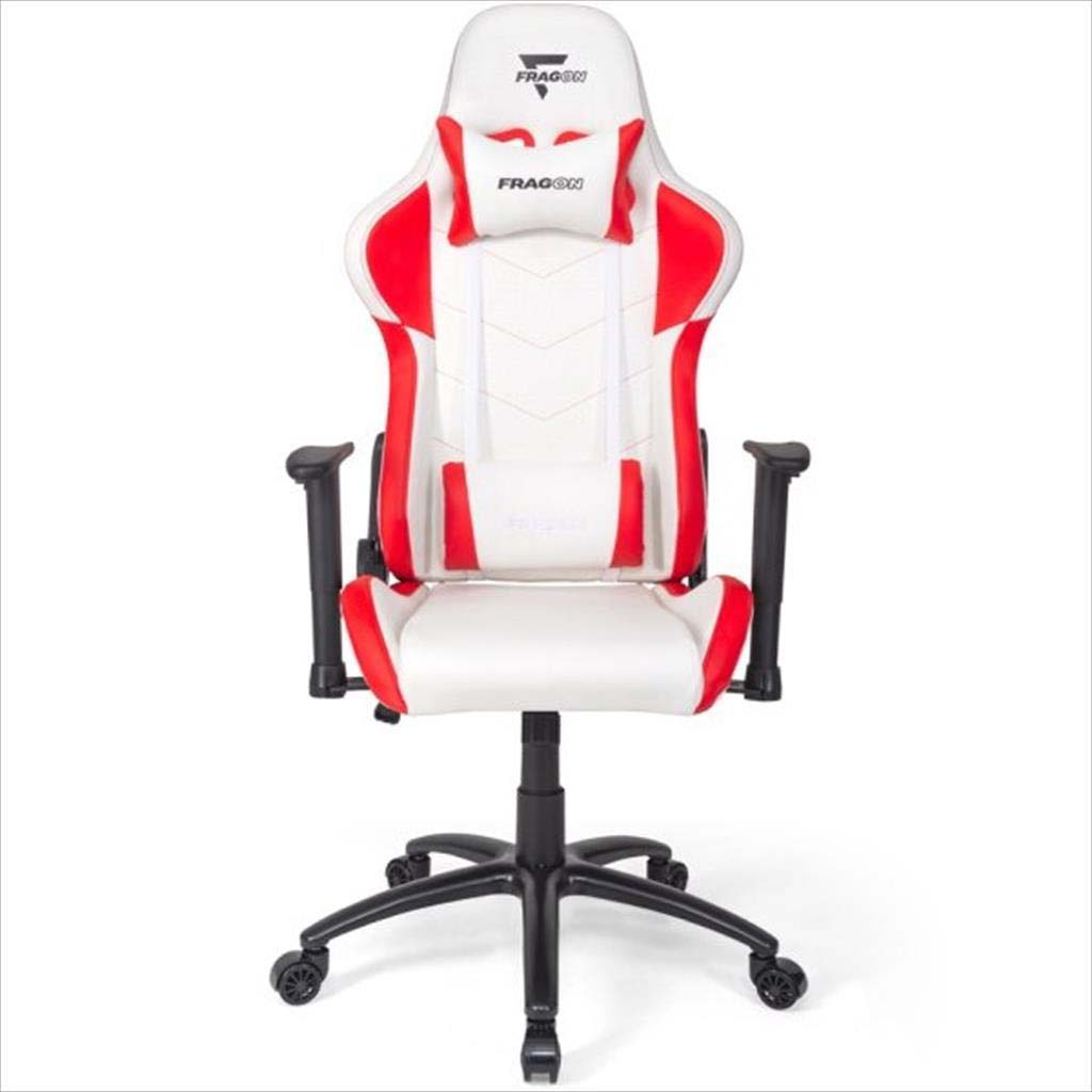 gaming chair with comfort white/red