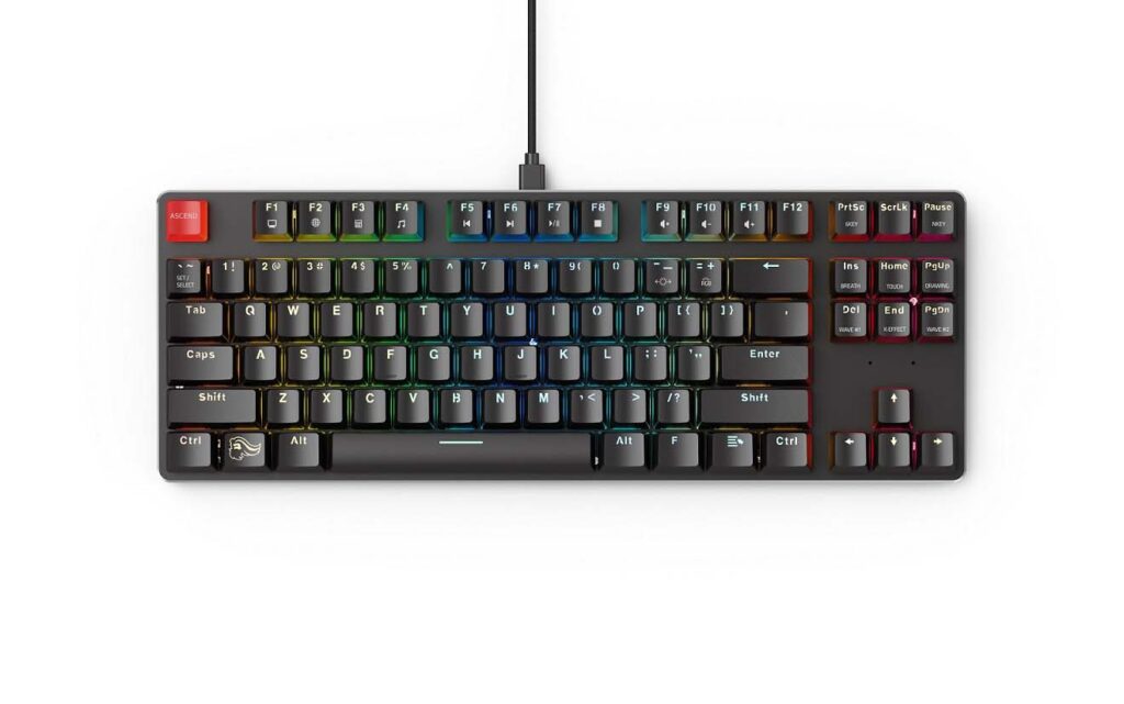 gaming keyboard mechanical rgb tenkeyless gaming