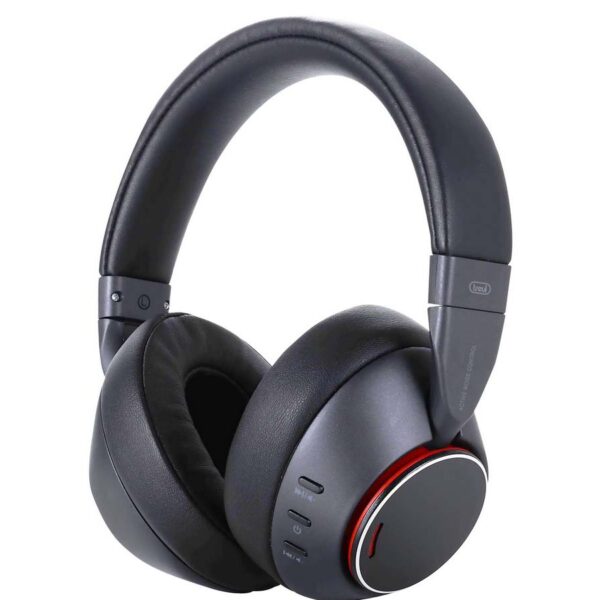 Trevi DJ 12E90: ANC Bluetooth Headphones w/Mic in Black. Superior sound