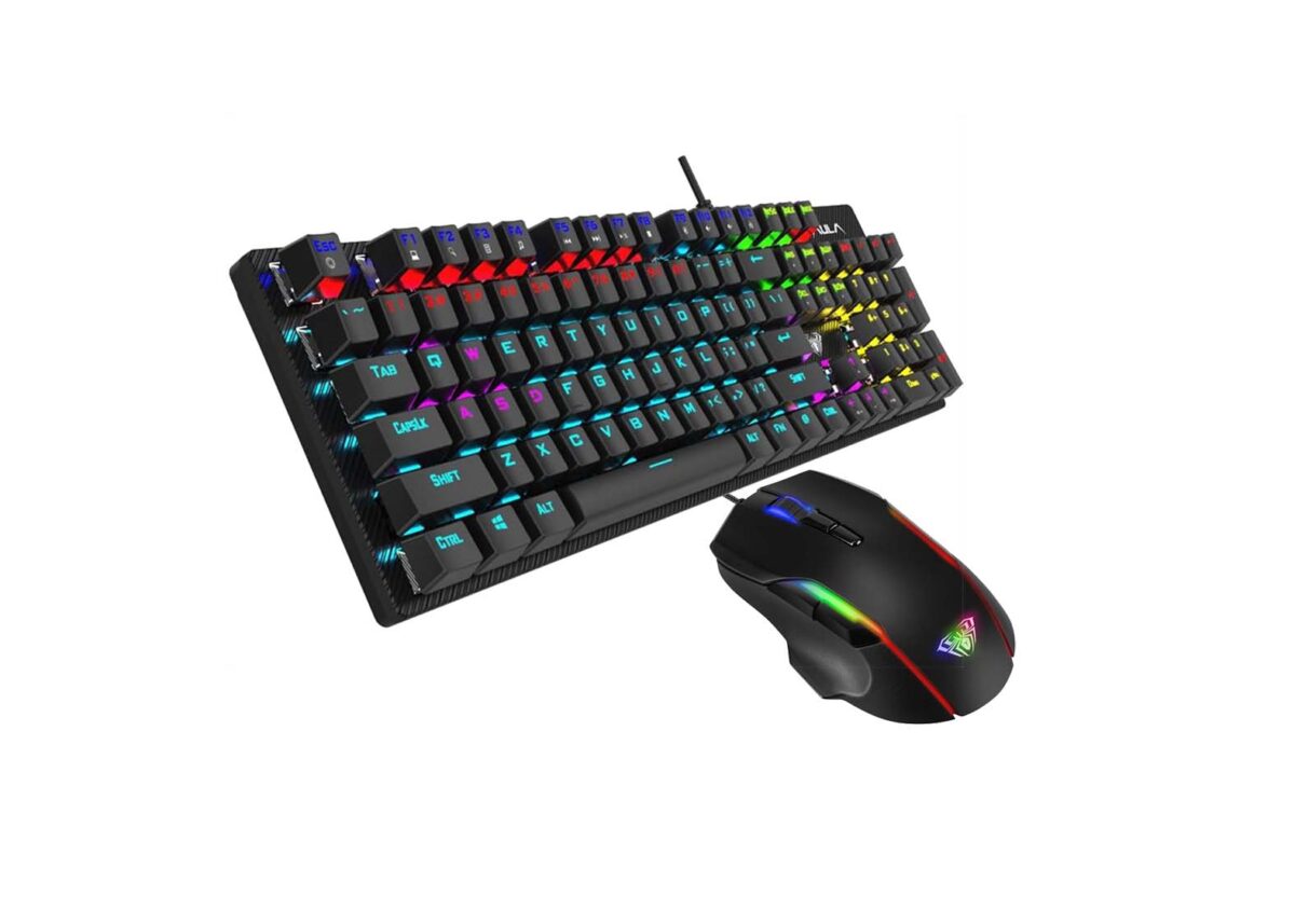 gaming combo aula keyboard and mouse with rgb lighting