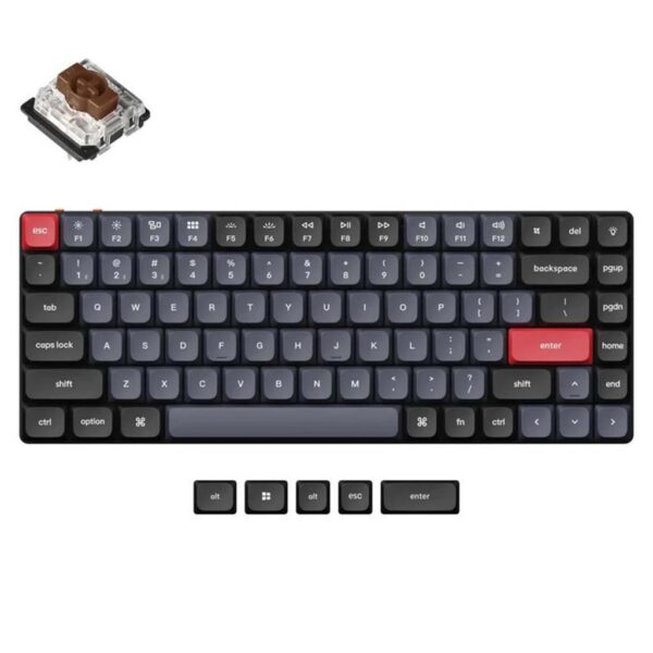 mehanicka tastatura gaming k3 pro rgb 75% black