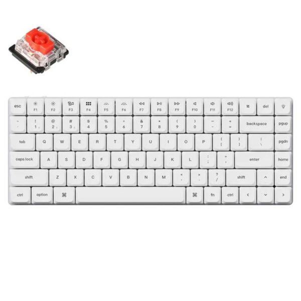 mehanicka tastatura gaming keychron k3 pro 75% layout white