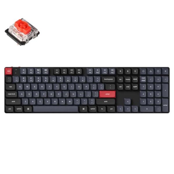 mehanicka tastatura gaming keychron k5 pro full size red switch, black