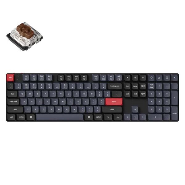 mehanicka tastatura gaming keychron k5 pro full size brown switch, black