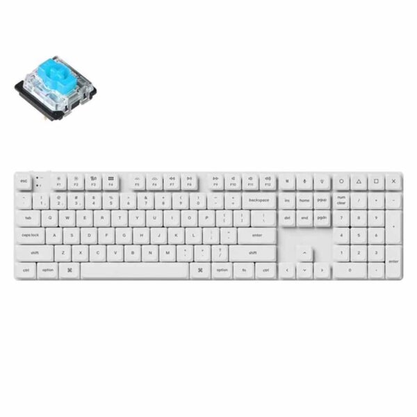 mehanicka tastatura gaming keychron k5 pro full size white