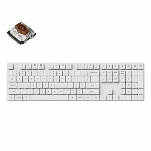 mehanicka tastatura gaming keychron k5 pro rgb white