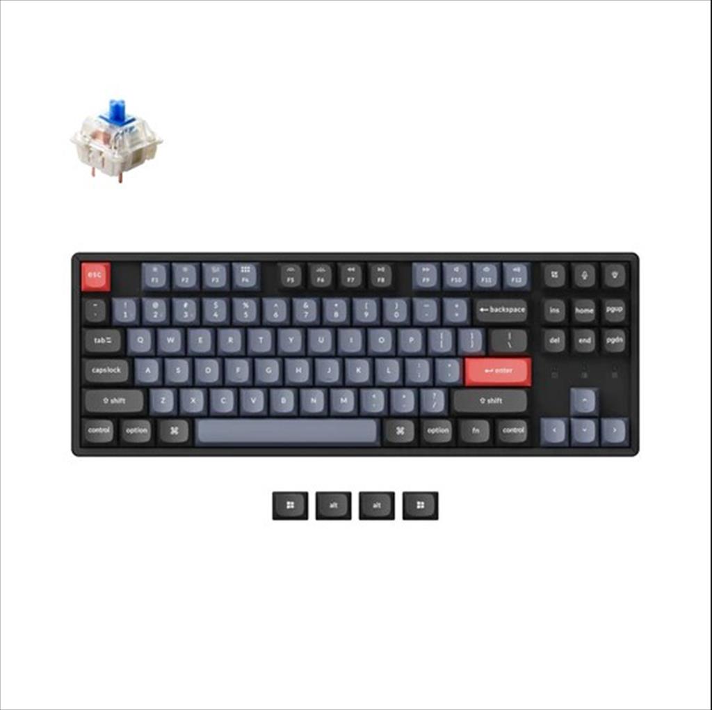 mehanicka tastatura gaming keychron k8 pro blue switch, black