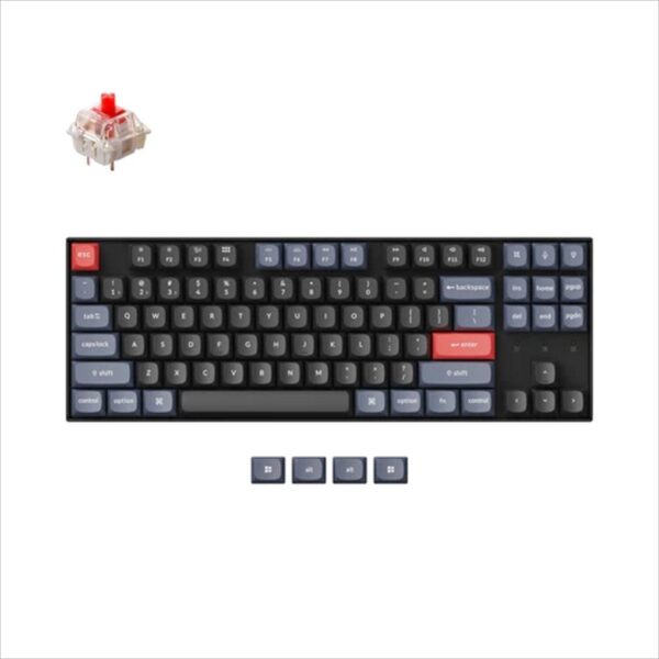 mehanicka tastatura gaming keychron k8 pro qmk red switch black