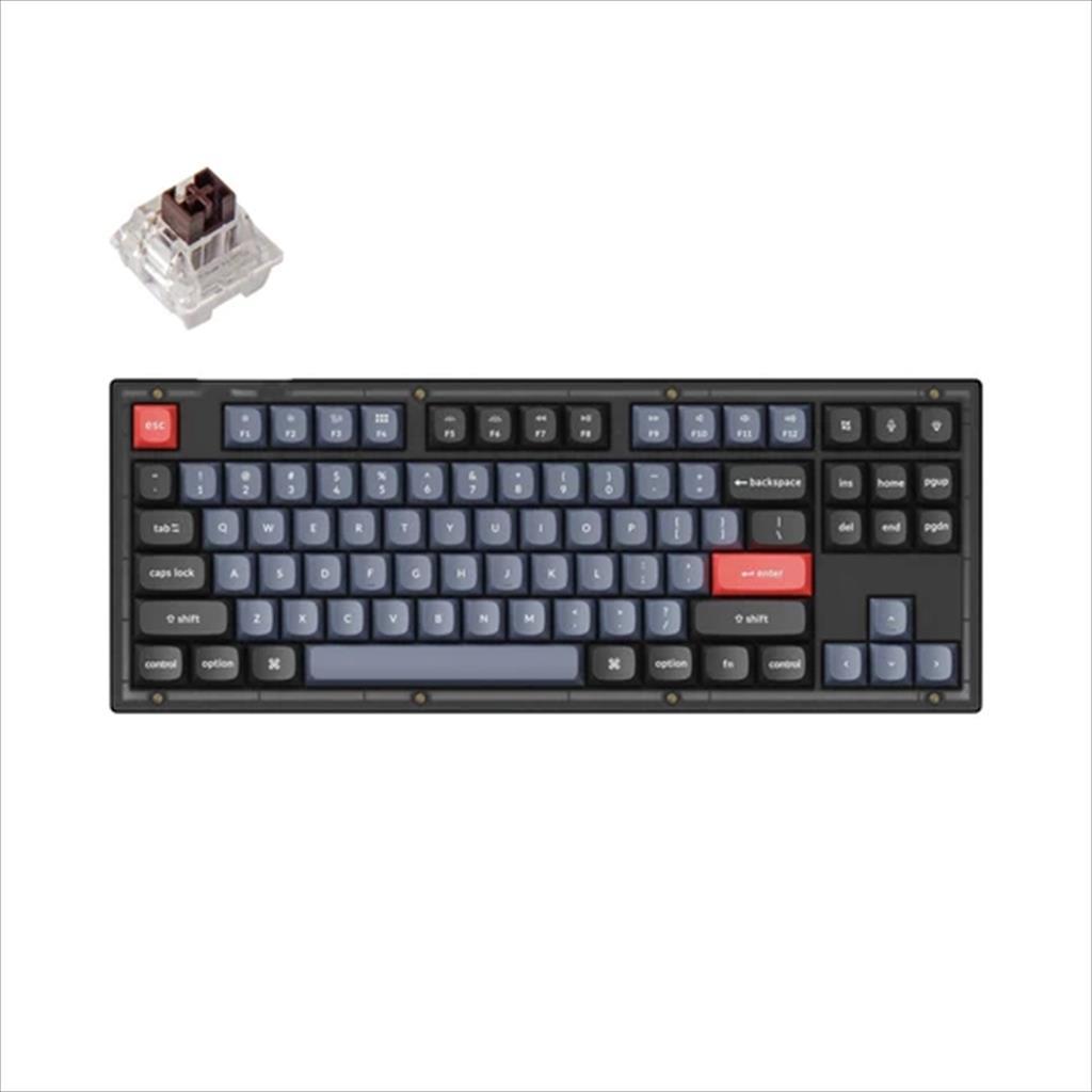 mehanicka tastatura gaming keychron v3 tkl rgb frosted black