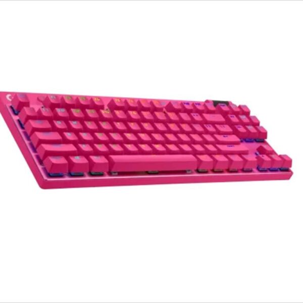 gaming tastatura mehanicka logitech g pro x magenta lightspeed wireless rozova