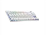 gaming mehanicka tastatura logitech g pro x white lightspeed wireless rgb