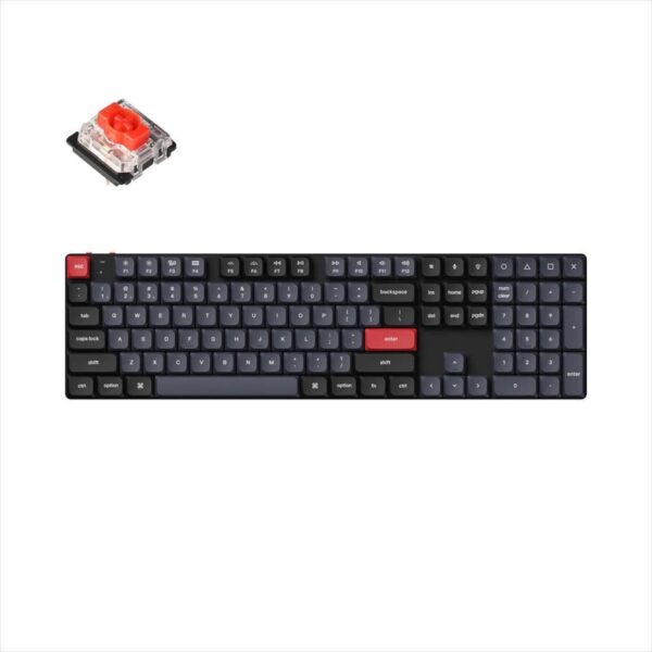 mehanicka tastatura gaming keychron k5 pro full size red switch, black