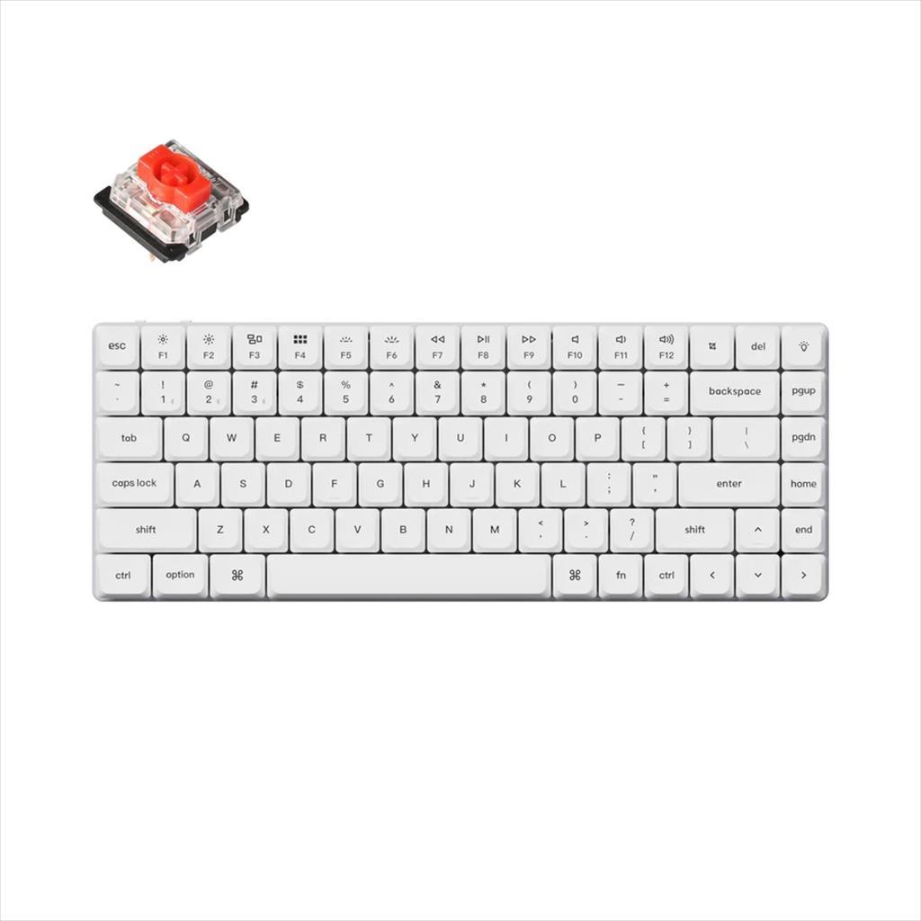 mehanicka tastatura gaming keychron k3 pro 75% layout white