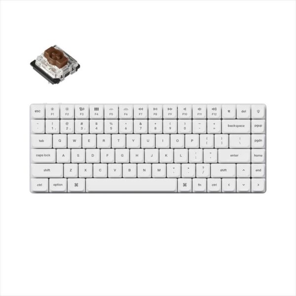 mehanicka tastatura gaming keychron k3 pro 75% layout white