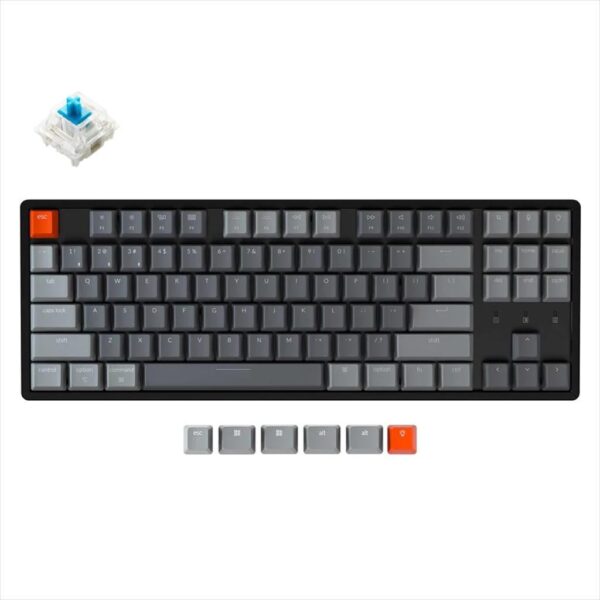 mehanicka tastatura gaming keychron k8 aluminium rgb black