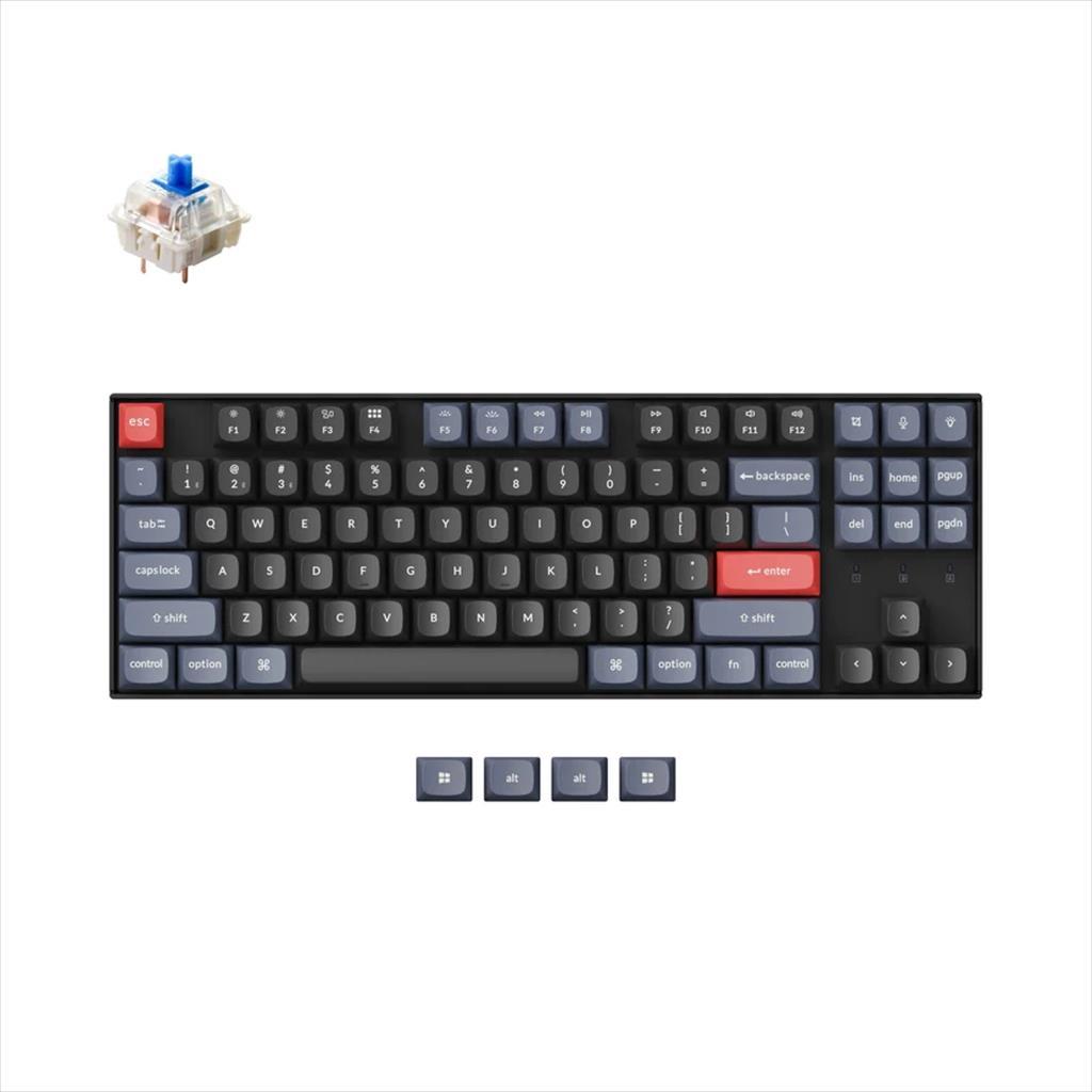 mehanicka tastatura gaming keychron k8 pro blue switch black