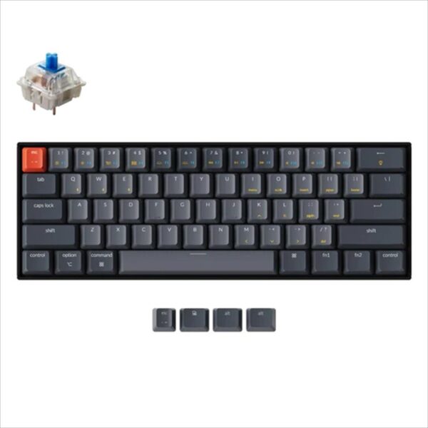 mehanicka tastatura gaming keychron k12 60% blue switch black