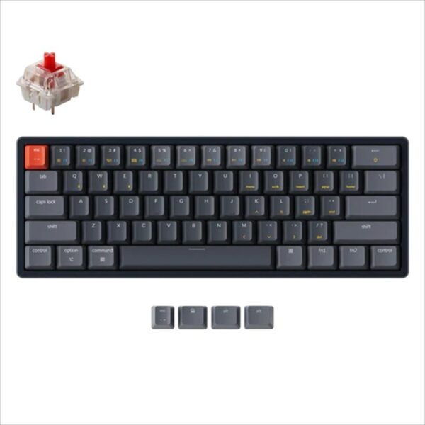 mehanicka tastatura gaming keychron k12 60% rgb led black