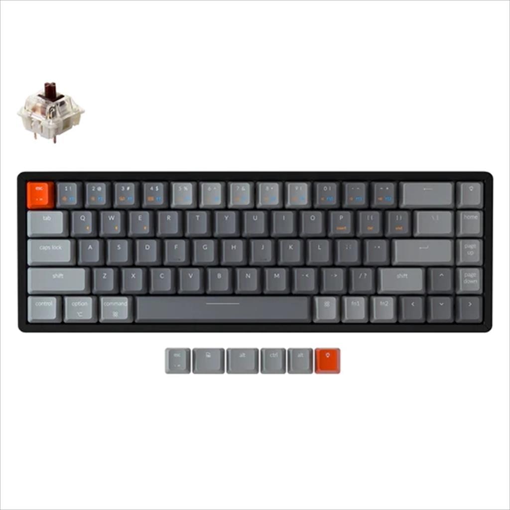 mehanicka tastatura gaming keychron k6 rgb led 65% black