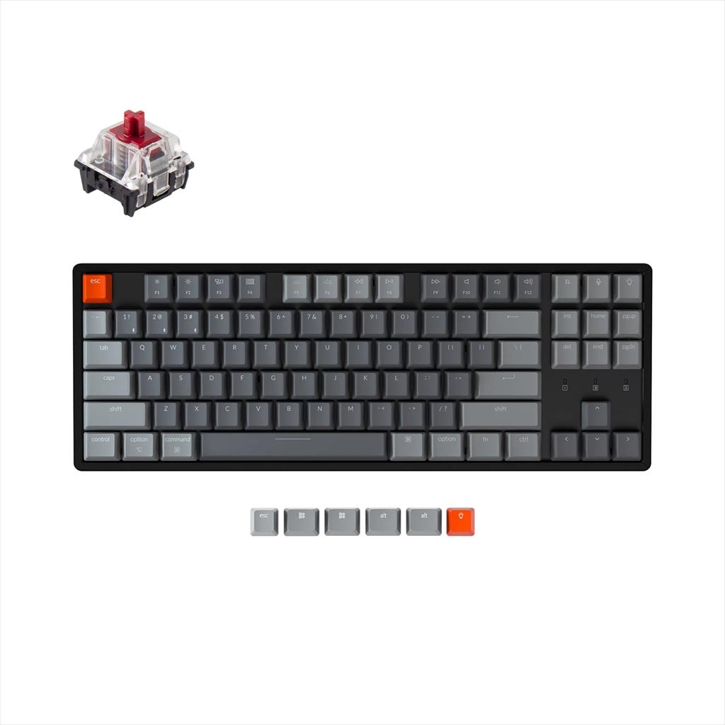 mehanicka tastatura gaming keychron k8 rgb led black